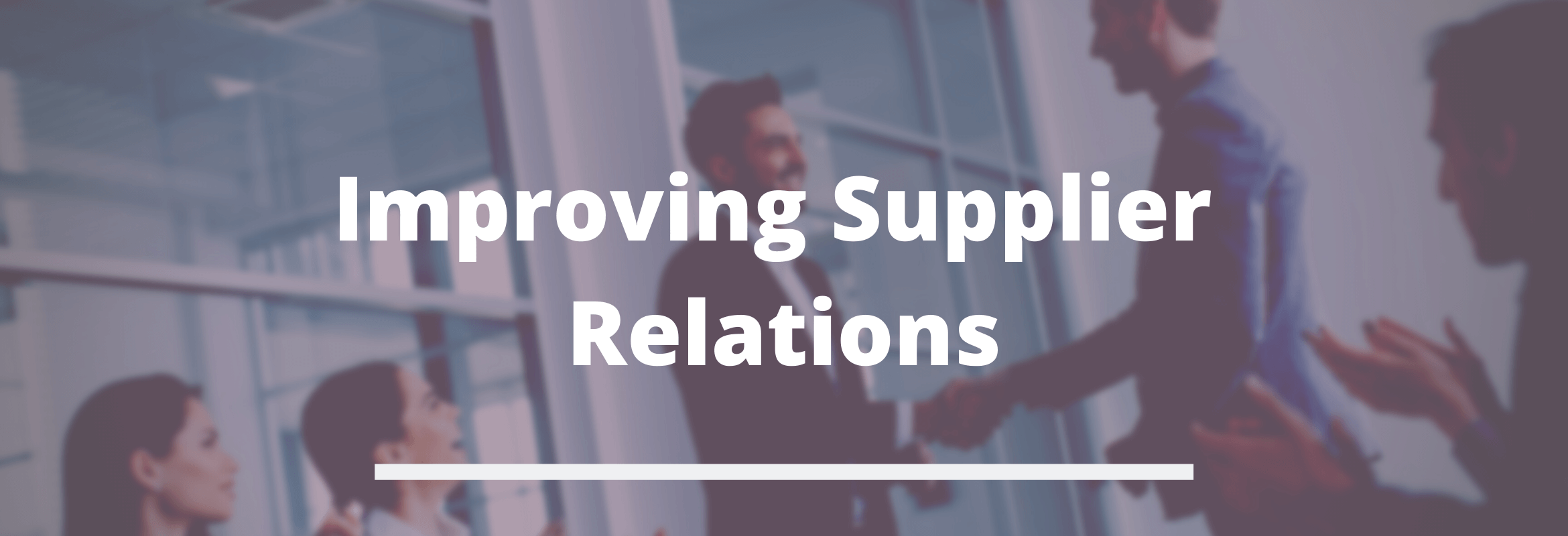 Image of Supplier Relations